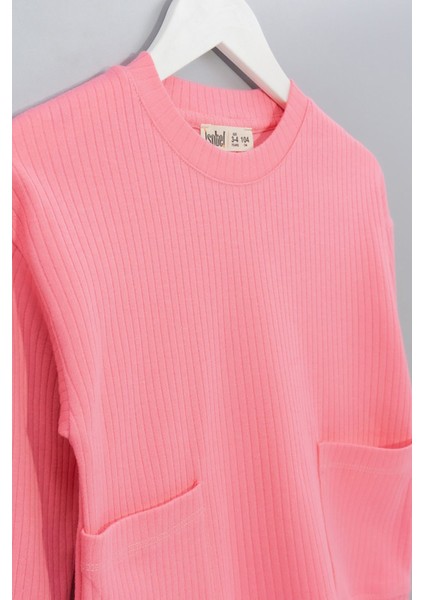 Fitilli Cepli Pembe Kız Çocuk Pijama Takımı modelleri