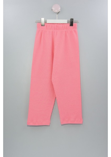 Fitilli Cepli Pembe Kız Çocuk Pijama Takımı fırsatları