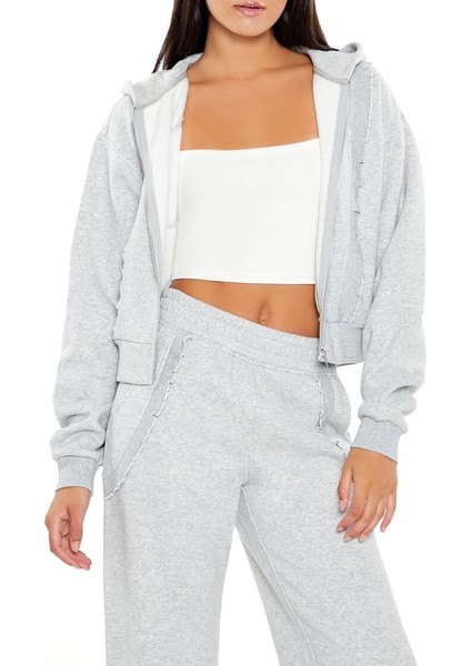 Fleece Fermuar Detaylı Sweatshirt