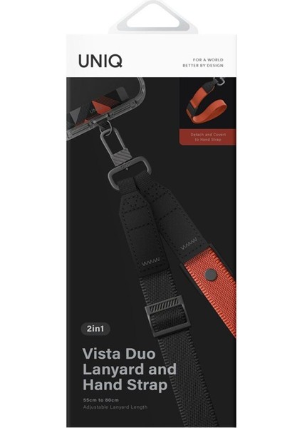 Telefon Boyun Askısı ve Bileklik Askısı Vista Duo Serisi 2 In 1 Lanyard & Hand Strap