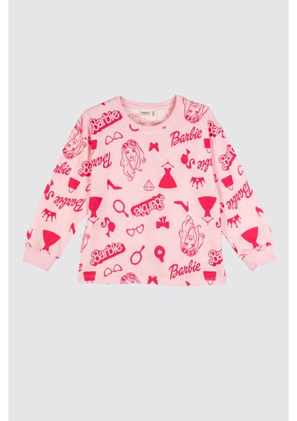 Barbie Desenli %100 Pamuk Kız Çocuk Pijama Takımı fiyatları