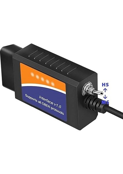 ELM327 Arıza Tespit Cihazı (Switch Modeli Ms-Can ve Hs-Can Anahtarı)