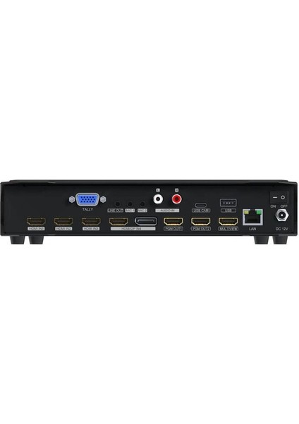 HVS0401E 4ch Hdmı/dp Video Switcher Panel Canlı Yayın Kaydı Için, Siyah