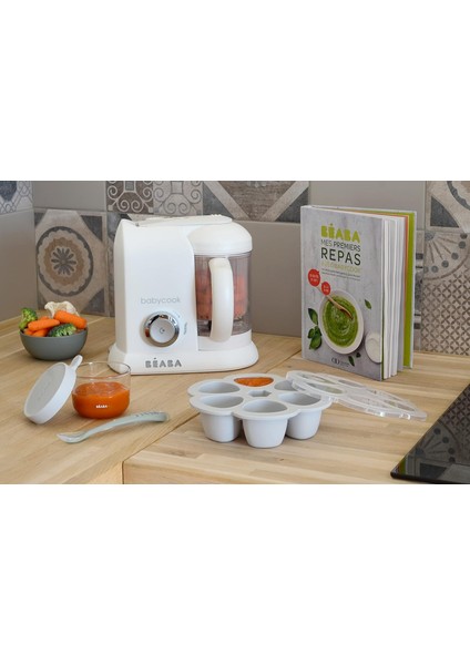 Babycook Solo 4'ü 1 Arada Bebek Maması Makinesi, Beyaz/gümüş