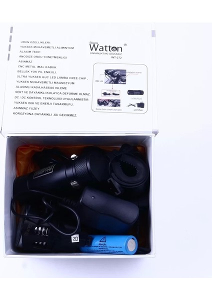 Black WT-272-PROFESYONEL Bisiklet Lambası