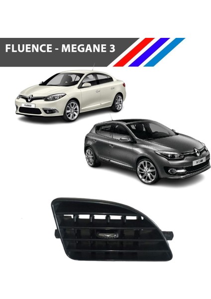 Fluence - Megane 3 Havalandırma Izgarası Sol Köşe Yan Krom Uçlu 687616094R