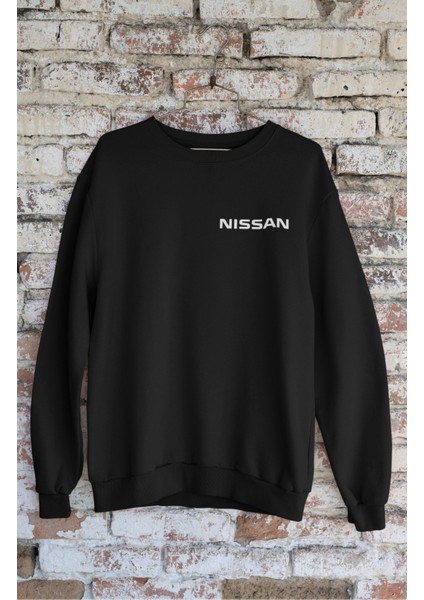 Unisex Nis-San Navara Sırt Baskılı Kapüşonsuz Sweatshirt,oversize Classic Araba Baskılı Sweatshirt