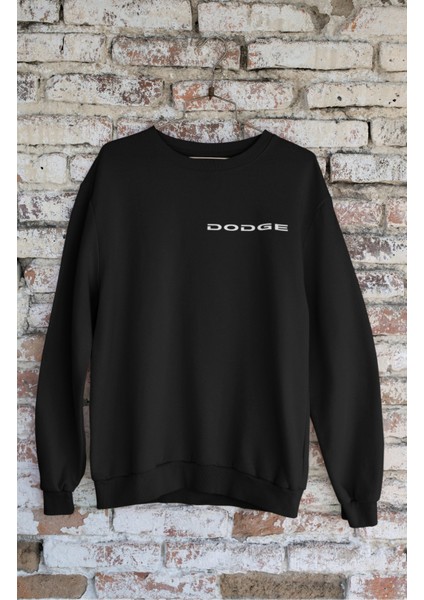 Unisex Challanger Dodgee Sırt Baskılı Kapüşonsuz Sweatshirt,oversize Yarış Araba Baskılı Sweatshirt fiyatları