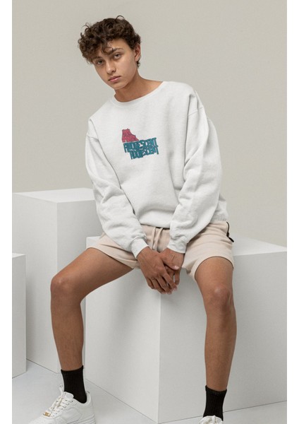 Unisex Arctic Monkeys Sırt Baskılı Kapüşonsuz Sweatshirt, Oversize Rock Band Baskılı Sweatshirt fiyatları