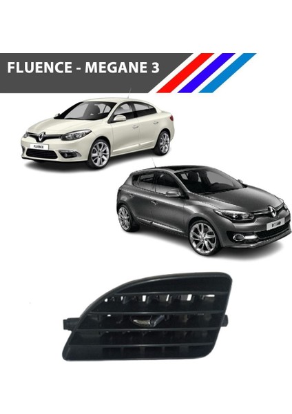 Fluence - Megane 3 Havalandırma Izgarası Sağ Köşe Yan Krom Uçlu 687606450R