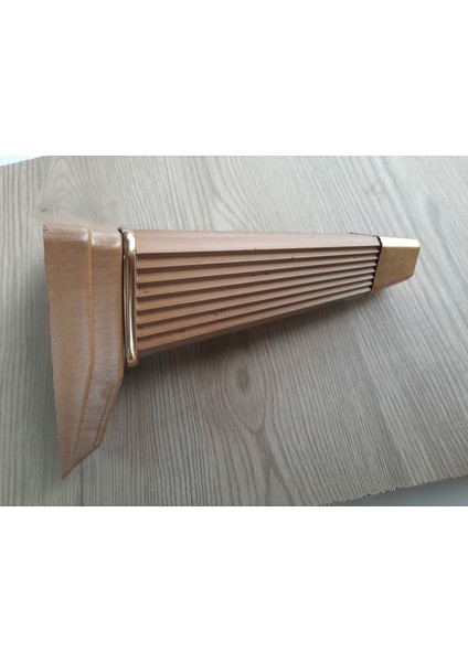 20 cm Yıldız Ayak Plastik Vanezya Altın Desenli (1 Adet)
