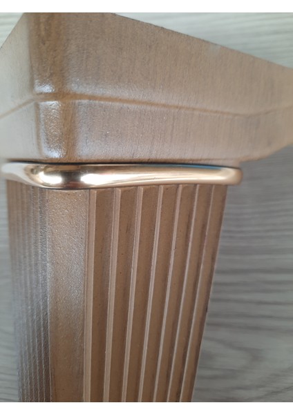 20 cm Yıldız Ayak Plastik Vanezya Altın Desenli (1 Adet)