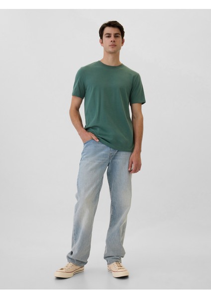 Erkek Yeşil Everyday Soft Sıfır Yaka T-Shirt modelleri