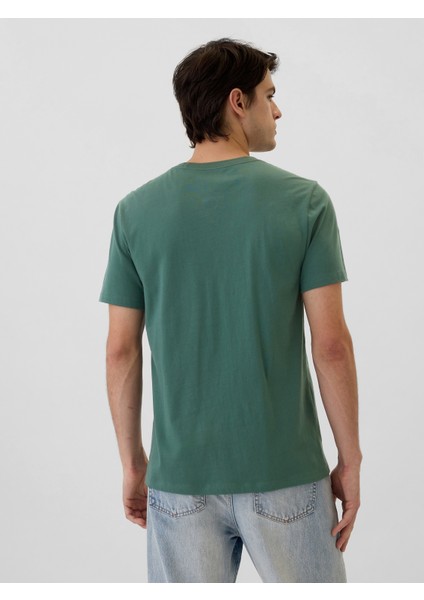 Erkek Yeşil Everyday Soft Sıfır Yaka T-Shirt fırsatları