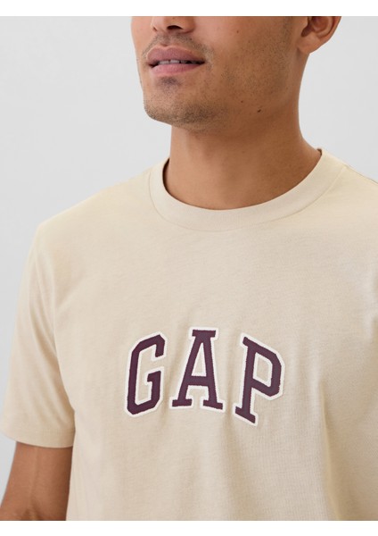 Erkek Bej Gap Logo T-Shirt modelleri