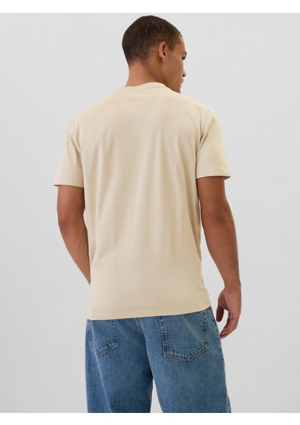 Erkek Bej Gap Logo T-Shirt indirimleri