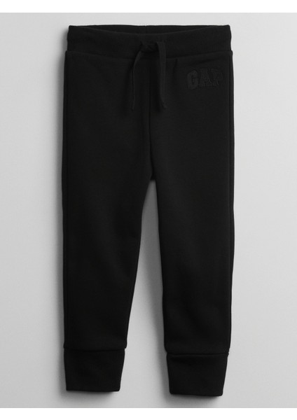 Erkek Çocuk Siyah Logo Eşofman Altı