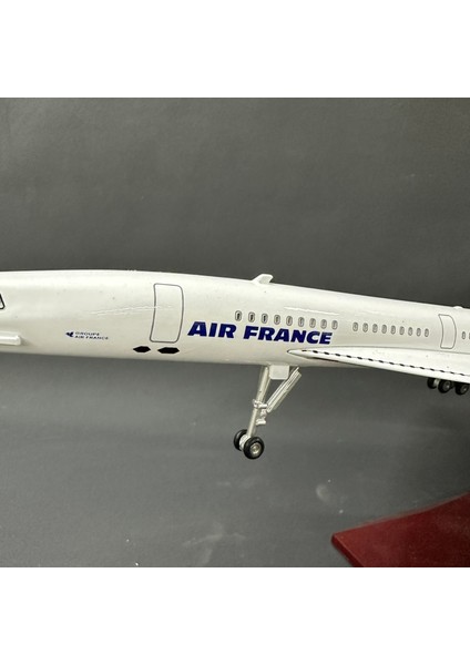 Ikonik Model Air France Concorde Model / Maket Uçak Süpersonik Yolcu Uçağı