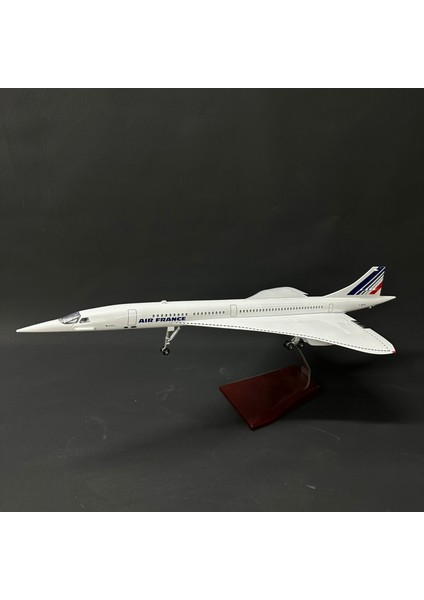 Ikonik Model Air France Concorde Model / Maket Uçak Süpersonik Yolcu Uçağı