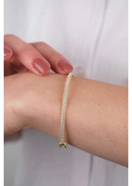 14 Ayar Altın Taşlı Düz Kelepçe modelleri