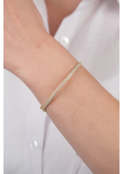 14 Ayar Altın Taşlı Düz Kelepçe fırsatları