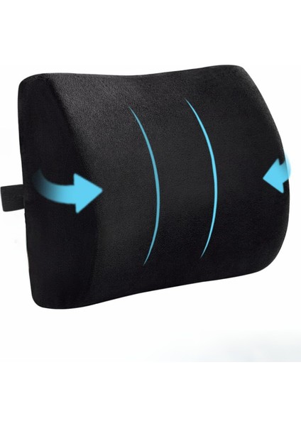 Medikal Visco Ofis Araç Bel Yastığı Ortopedik Bel Minderi Sırt Yastığı Bel Destek Minderi