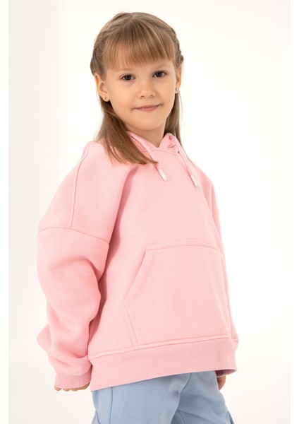 Kız Çocuk Pudra Sweatshirt 50297438-VR042