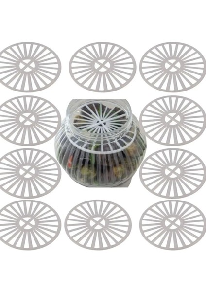 50'li Plastik Kavanoz Seperatorleri, Turşu, Zeytin ve Peynir İçin, 3+ Parça Set fiyatları