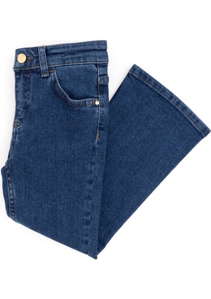 U.S. Polo Assn. Kız Çocuk Mavi Jean Pantolon 50298528-DN0022