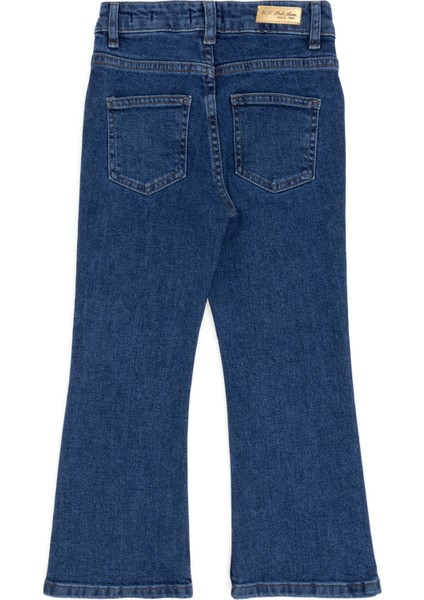 U.S. Polo Assn. Kız Çocuk Mavi Jean Pantolon 50298528-DN0022