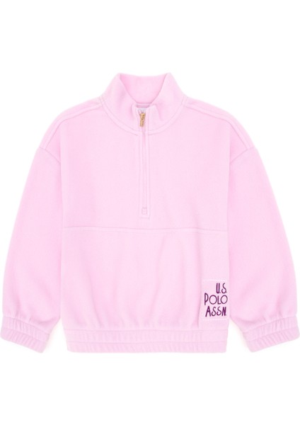 U.S. Polo Assn. Kız Çocuk Pembe Sweatshirt 50298983-VR041