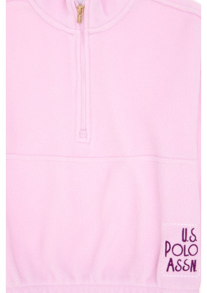 U.S. Polo Assn. Kız Çocuk Pembe Sweatshirt 50298983-VR041