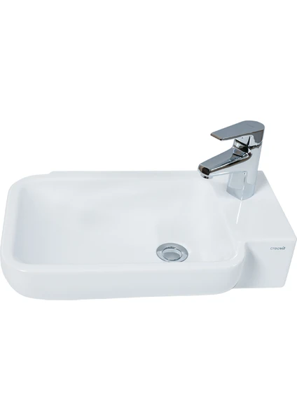 TP027 Elmas Dolap Üstü Lavabo 33 x 53 cm