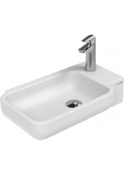 TP027 Elmas Dolap Üstü Lavabo 33 x 53 cm