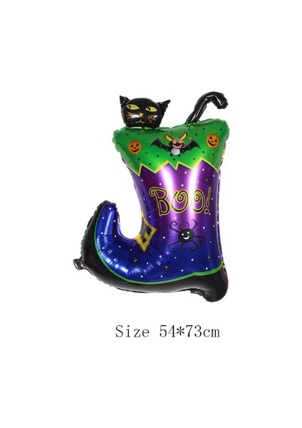 Halloween Çizmeli Kara Kedi Folyo Balon (4767) - NEF1495-8281