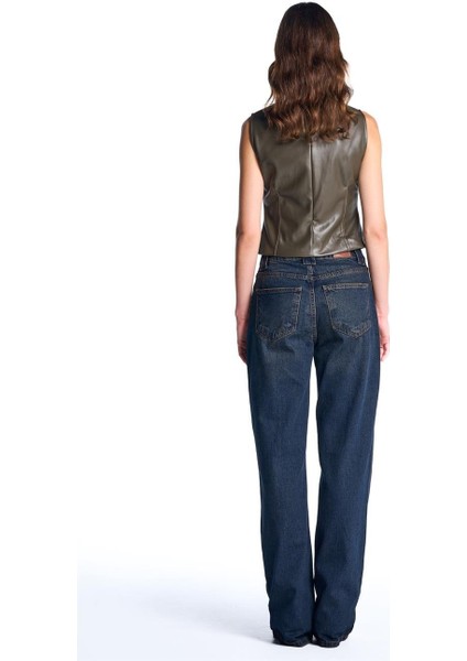 Lacivert Straight Fit Jean indirimleri