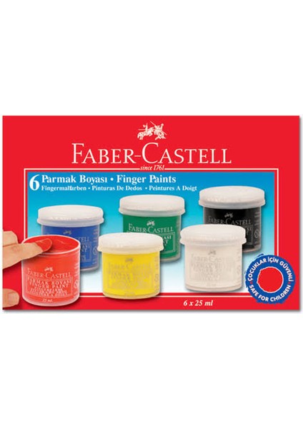 Faber Castell Parmak Boyası 6 Renk