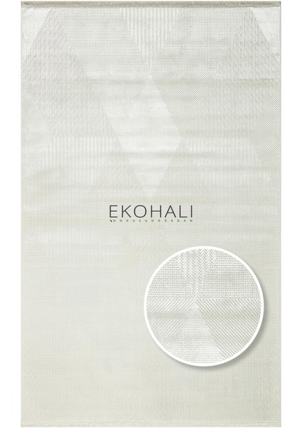 Sateen Lüks Koleksiyonu Sık Dokuma Modern Halı STLUX02 Krem