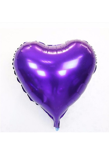 Kalp Balon Folyo Mor 45 cm 18 Inç (4767) - NEF4272-6369