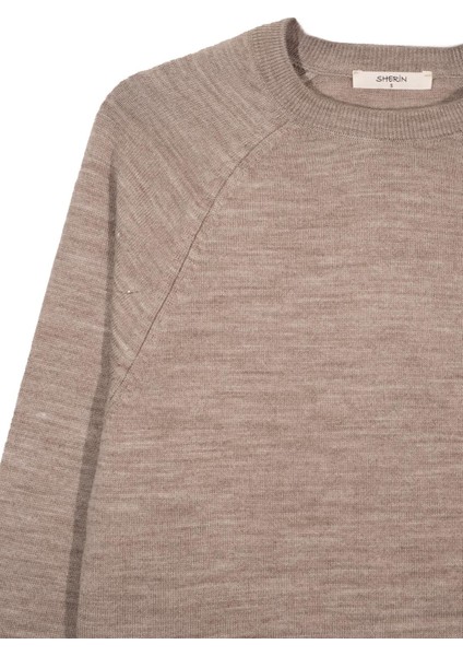 Koyu Bej Bisiklet Yaka Kazak fiyatları