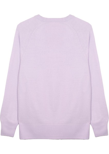 Lila Bisiklet Yaka Kazak modelleri