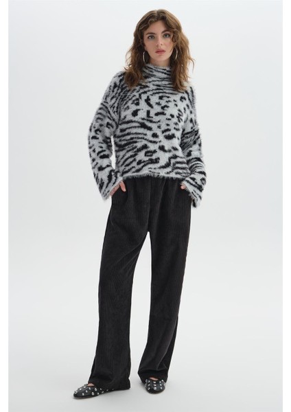 Siyah Balıkçı Yaka Triko Kazak modelleri