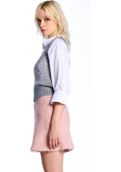 Gri Triko Süveter modelleri