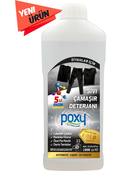 Siyahlar Için Sıvı Deterjan 1000 ml