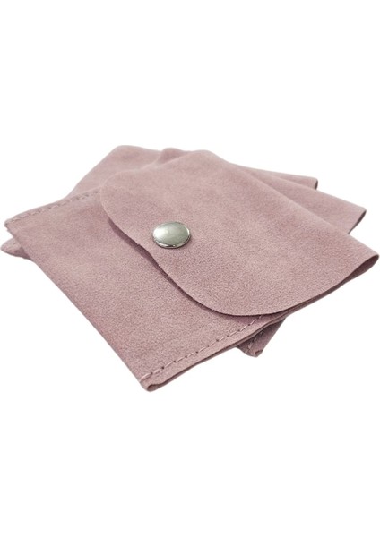 Kadife (Süet) Zarf Kese Pudra 50 Adet 7x7 cm Boy Takı, Altın Kesesi (Çıtçıtlı)