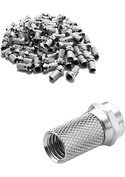 F Konnektör Rg6/u6 Geniş 100'lü Paket (4767) - NEF4427-3117