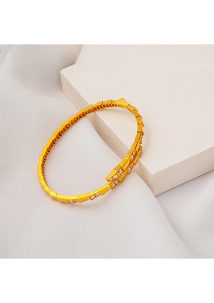 Yılan Model 22 Ayar Kelepçe Altın Bilezik indirimleri