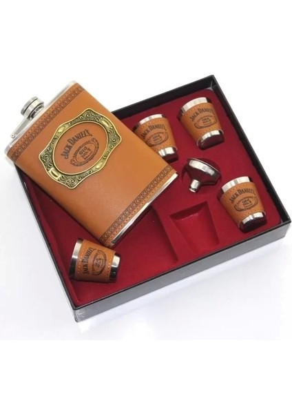 Matara 4 Shot Bardaklı Derili 9 Oz ( 266 ml ) ALK34