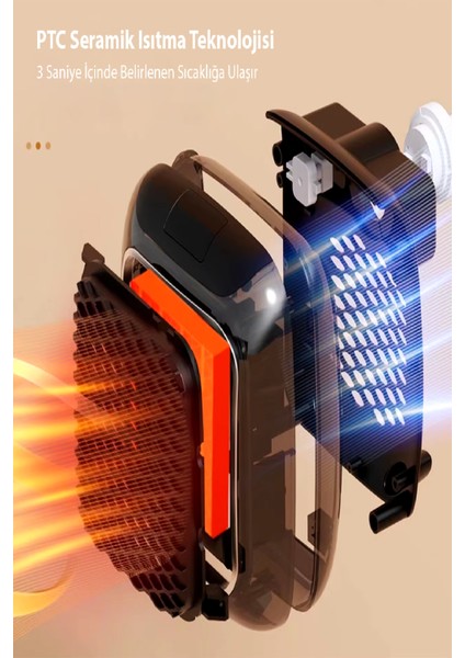 Taşınabilir Uzaktan Kumandalı Fanlı Isıtıcı Priz Tipi Zamanlayıcı Otomatik Kapanma Priz Isıtıcı 800W fiyatları