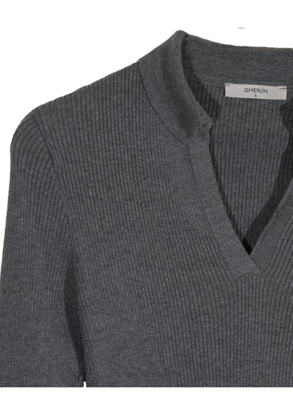 Gri Polo Yaka Kazak fiyatları